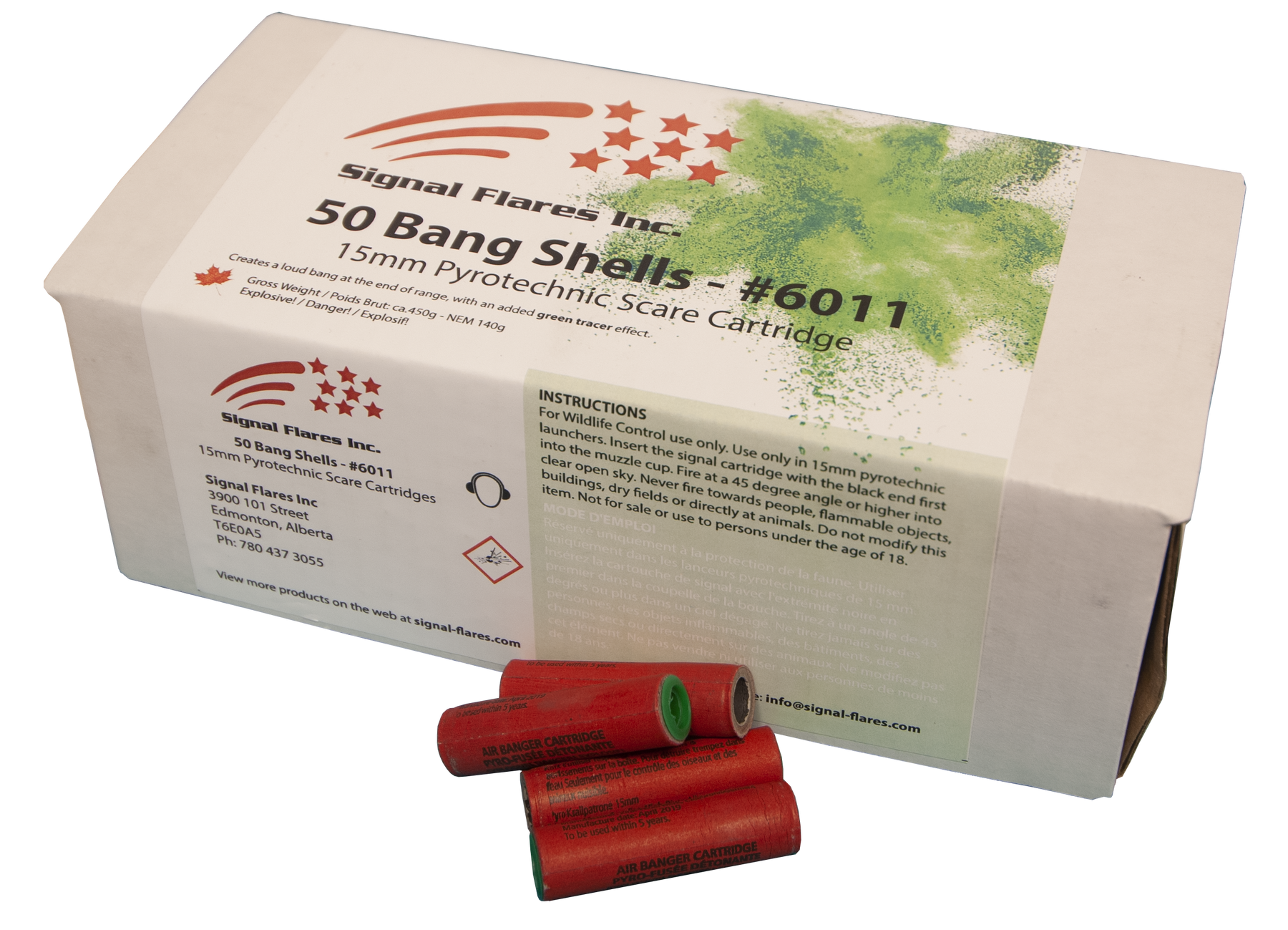 Bang Shells - Green – Signal Flares Inc